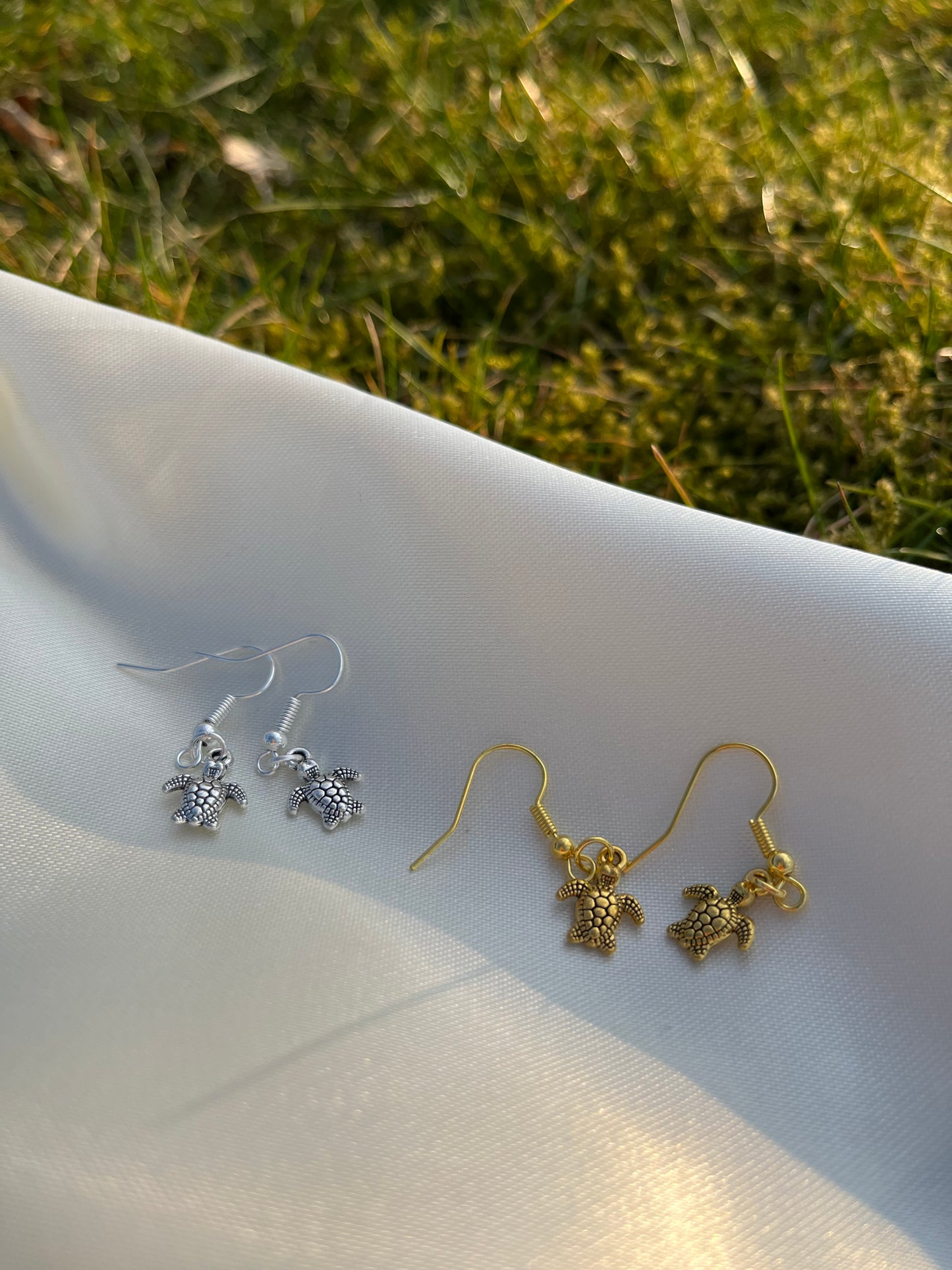 Schildkröten Ohrringe silber/gold