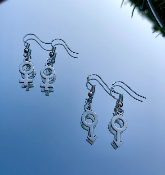 Pride LGBTQ+ Ohrringe, Gender Symbol Earrings