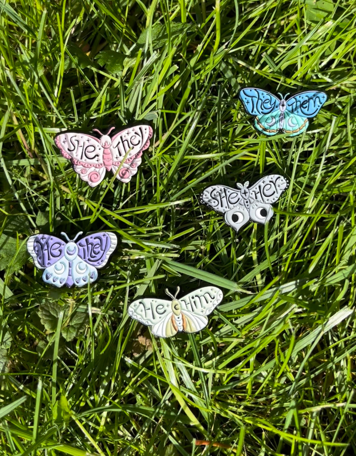 Pronoun Pins, Pronoun Buttons, LGBTQ+ Pride Pins