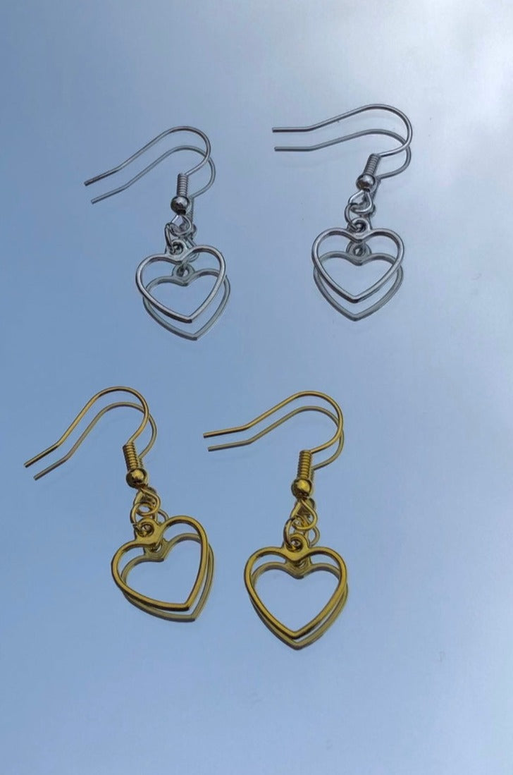 Herz Ohrringe, Heart Earrings