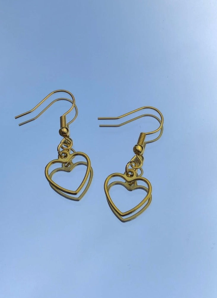 Herz Ohrringe, Heart Earrings